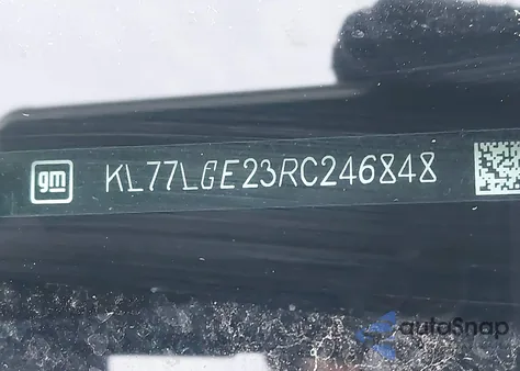 2024 Chevrolet Trax Fwd 1Rs из США, поврежденный, VIN KL77LGE23RC246848